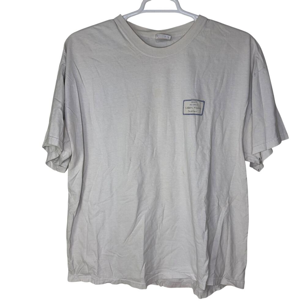Vintage Hanes William Shatner Wil Wheaton T Shirt Y2K Men's XXL White Star‎ Trek